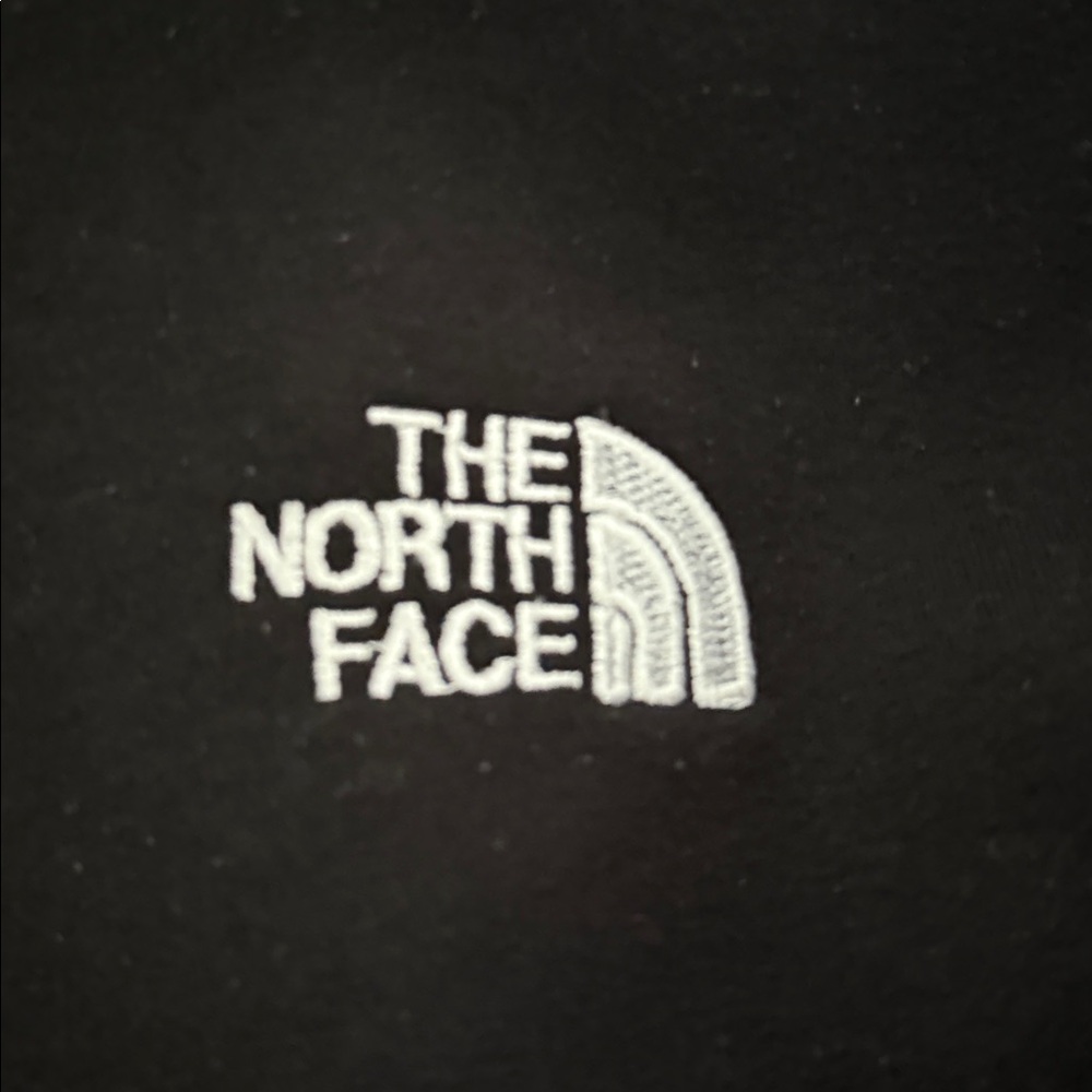 The North Face Black hooded sweatshirt with White Logo
